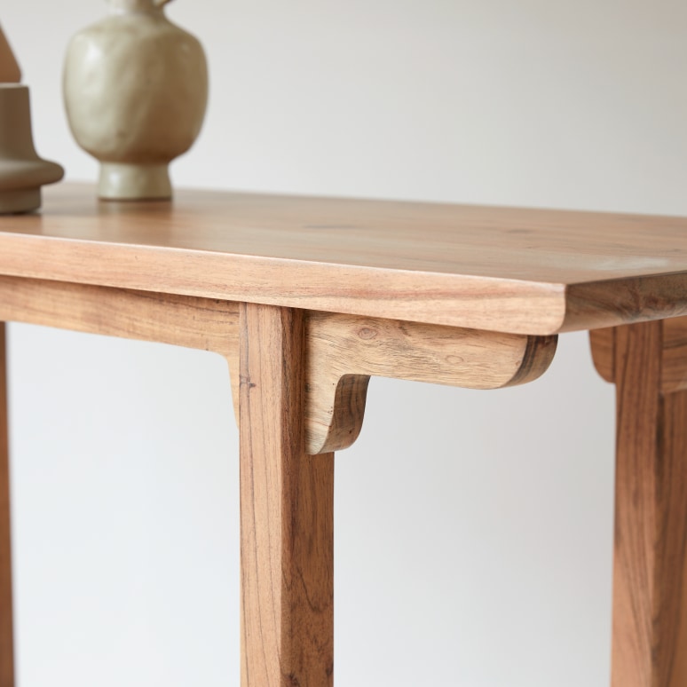 Elie - Solid acacia console table