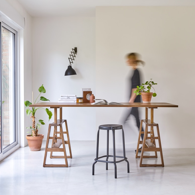 Trestle - Solid teak desk