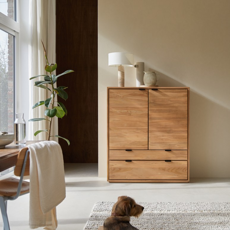 Senson - Solid teak wardrobe