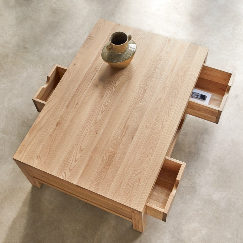 Oliver - Massief eiken salontafel