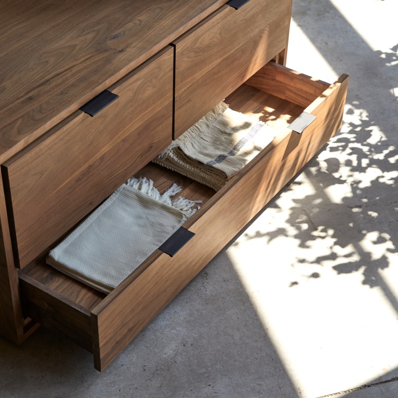 Senson - Solid walnut TV unit 120 cm