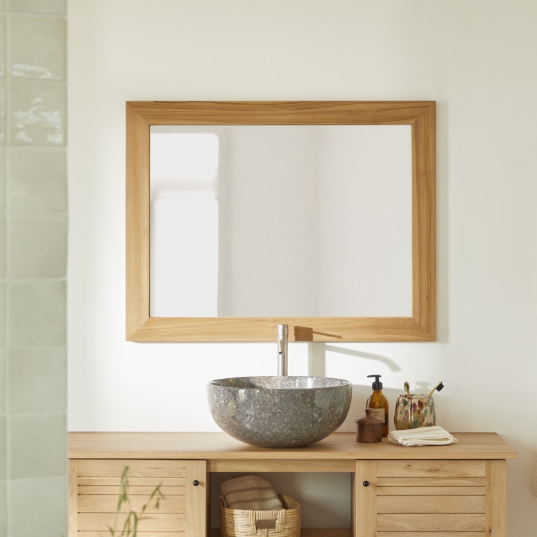 Tona - Solid Teak Mirror