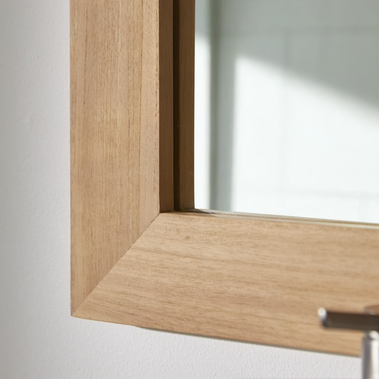 Tona - Solid teak mirror 90x70 cm