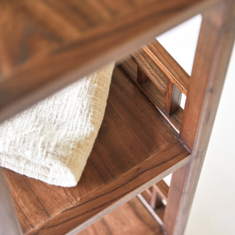 Ame - Solid elm bookcase