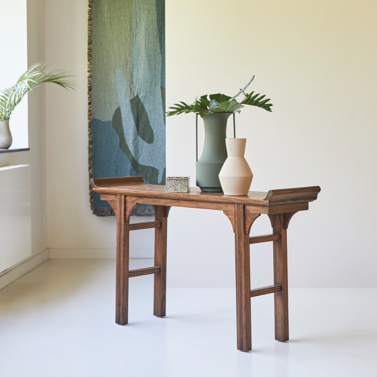 Arun - Solid elm console table