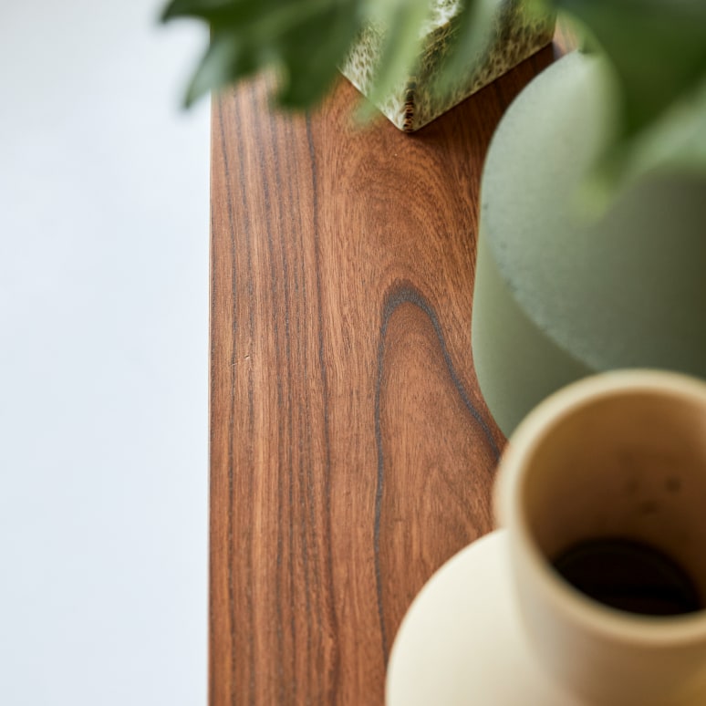 Arun - Hallway console table in solid elm D. 35 cm