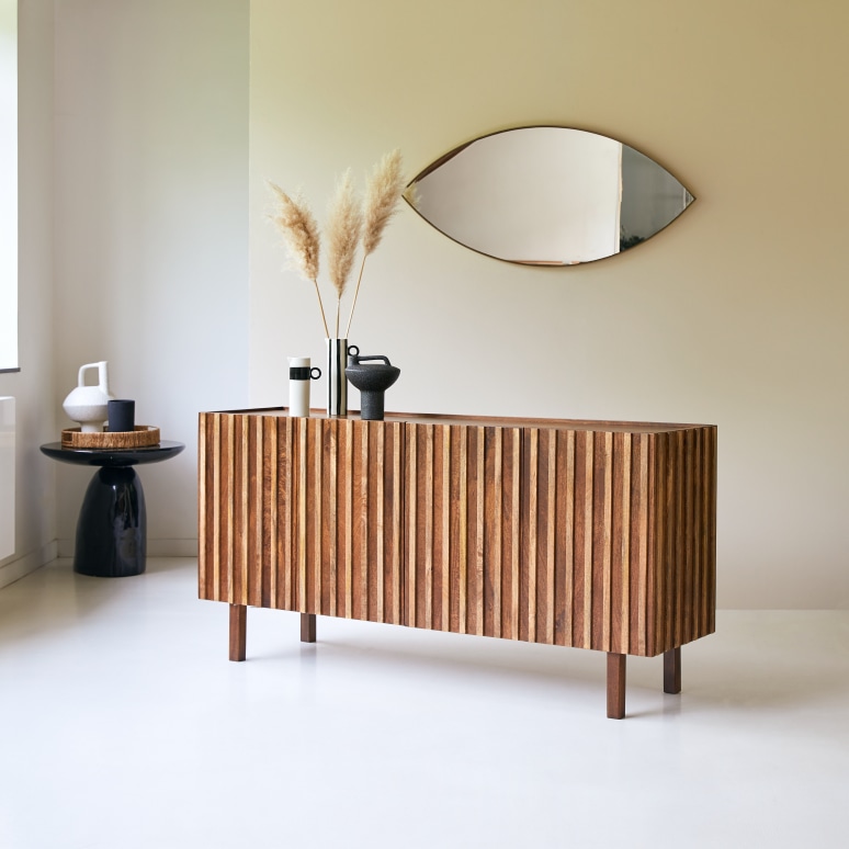 Milo - Solid mango wood sideboard, 164 cm