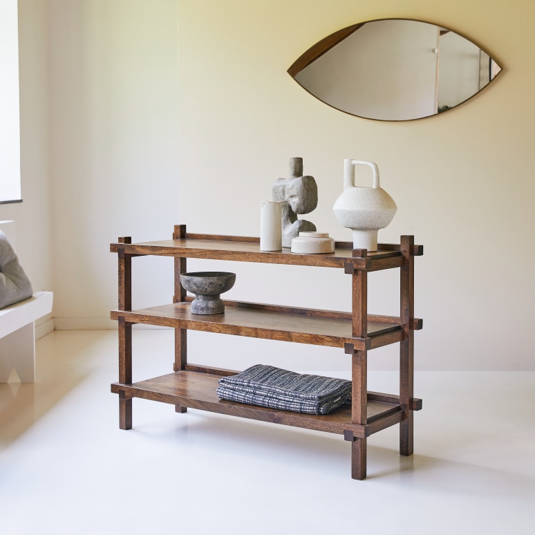 Arko - Solid Mango Wood Bookcase