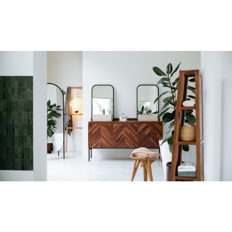 Ismaël - Meuble sous vasque en palissandre 155 cm