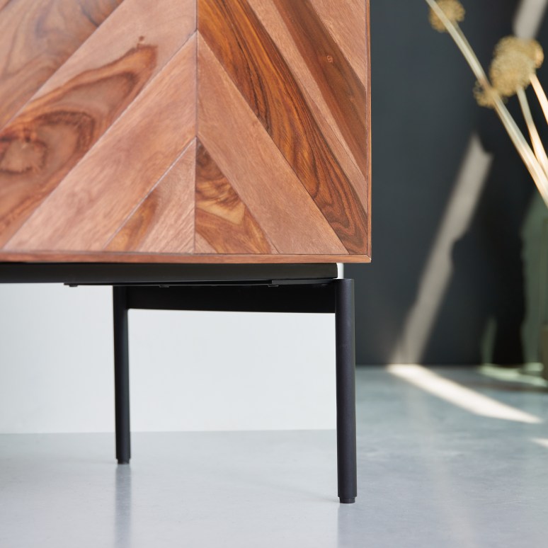 Ismaël - Solid sheesham under-basin unit 155 cm