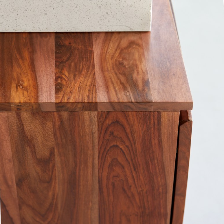 Ismaël - Solid sheesham under-basin unit 155 cm