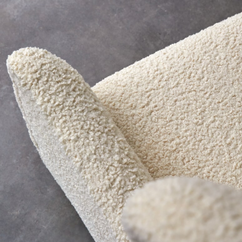 Sherpa - Sessel aus massiver Eiche mit-Bezug