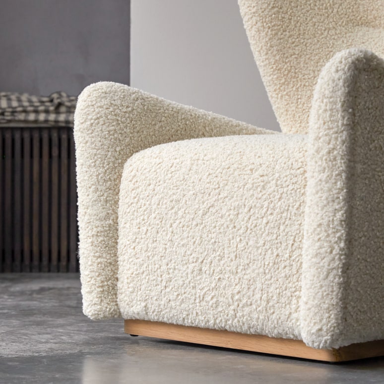Sherpa - Solid Oak and Fabric Armchair