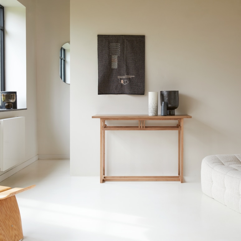 Clovis - Solid French walnut console table