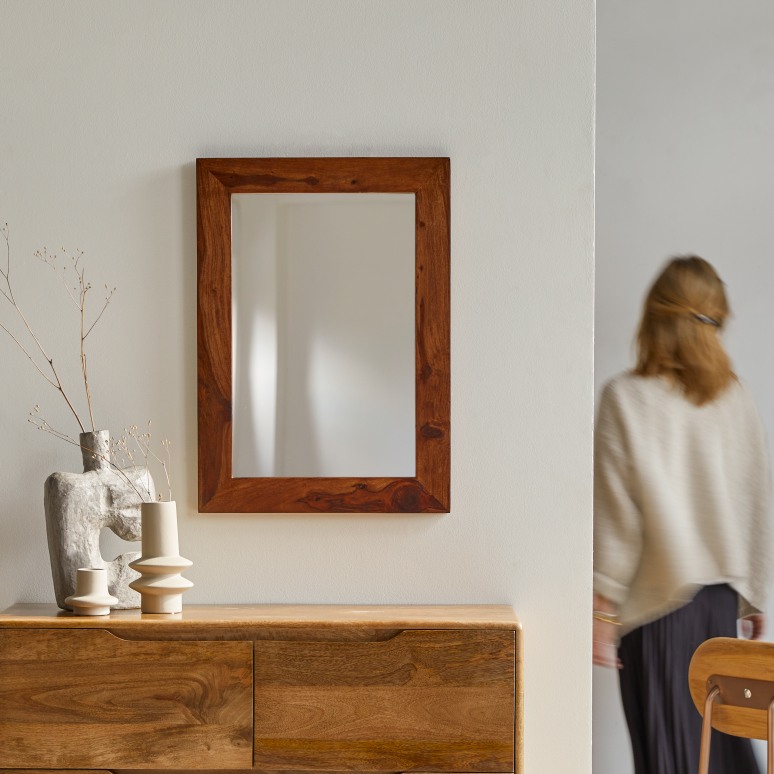 Kwarto - Solid sheesham decorative mirror 70x50 cm