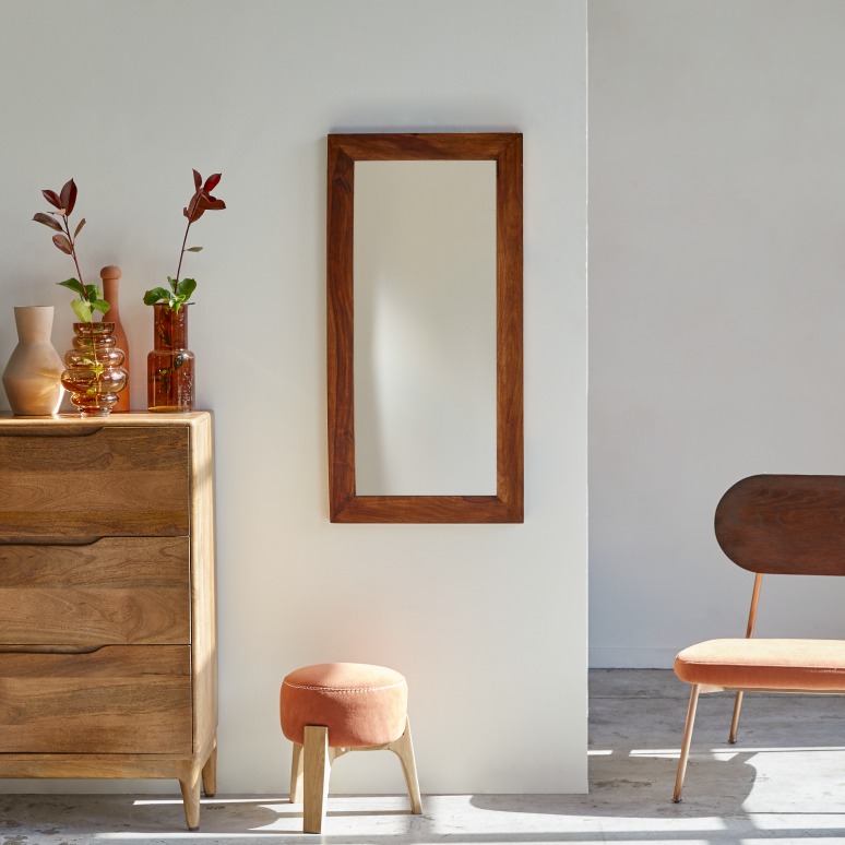 Kwarto - Solid sheesham decorative mirror 100x50 cm