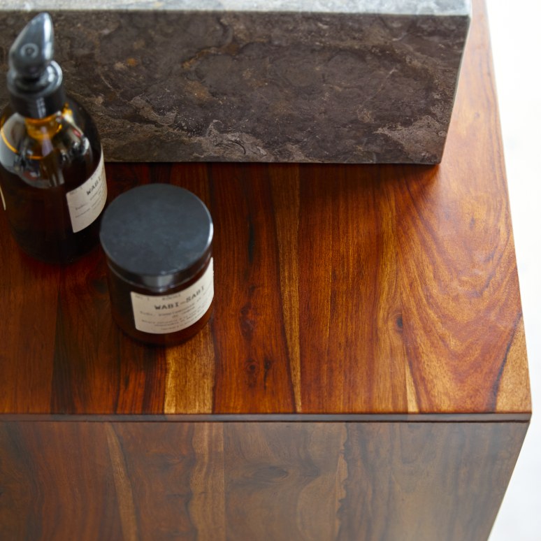 Kwarto - Mueble para lavabo de palisandro macizo de 60 cm