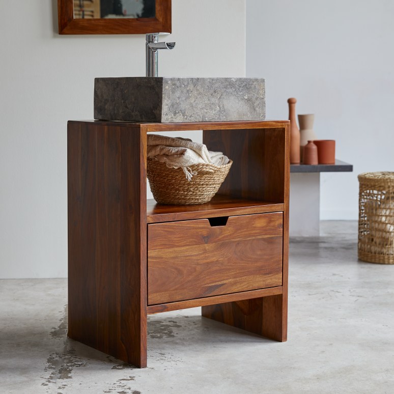 Kwarto - Massief palissander badmeubel 60 cm