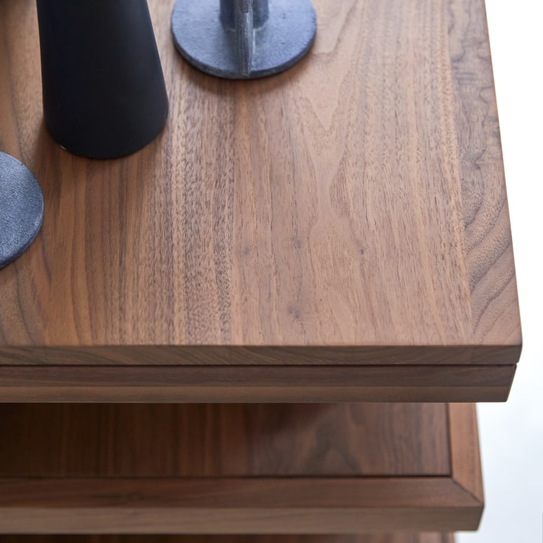 Typo - Solid walnut under-basin unit, 90 cm.
