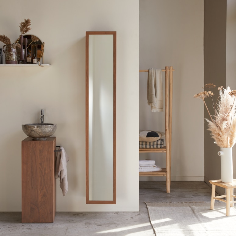 Twig - Hochschrank aus massivem Nussbaumholz rechts