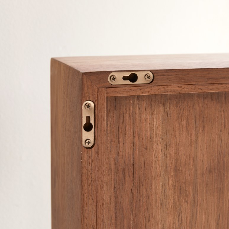 Stelle - Solid walnut mirror 55x30 cm