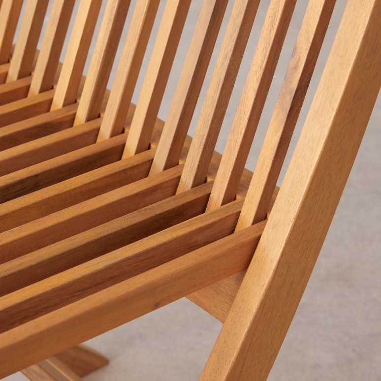 Capri - Set of 2 solid acacia garden chairs