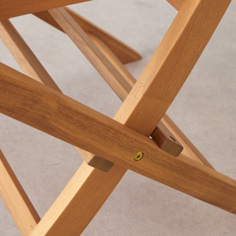 Capri - Ensemble de 2 Chaises de jardin en acacia massif