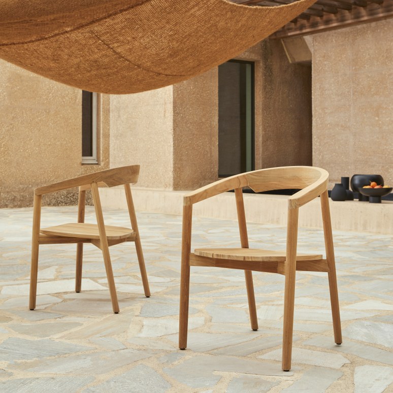 Francia - Solid teak garden chair