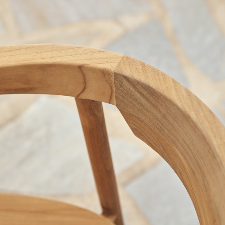 Francia - Chaise de jardin en teck massif