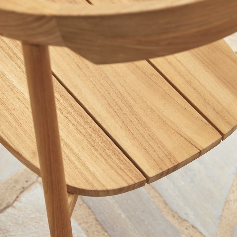 Francia - Chaise de jardin en teck massif