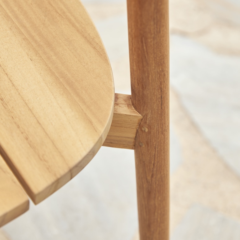 Francia - Chaise de jardin en teck massif