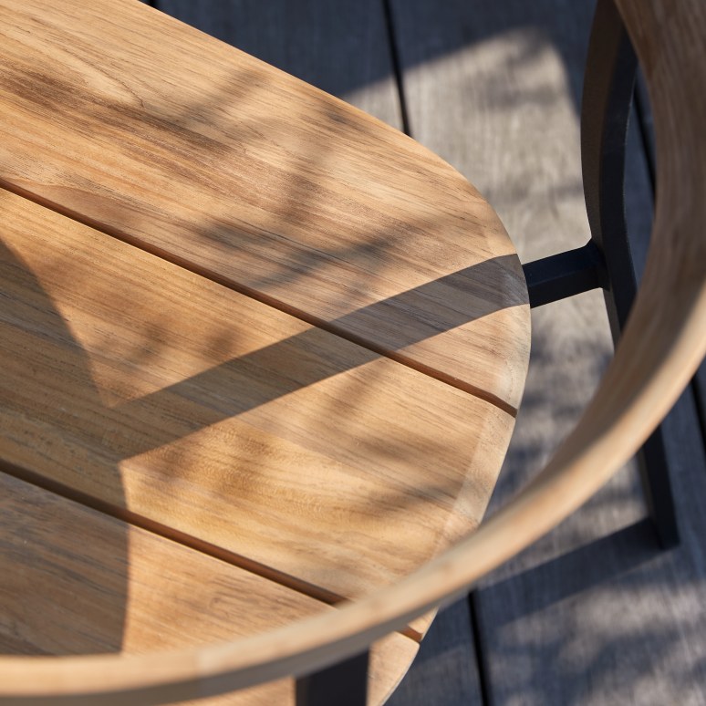 Arco - Gartenstuhl aus Teak massiv und Aluminium