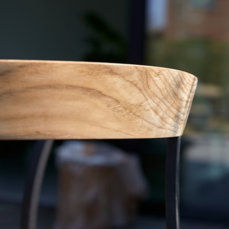 Arco - Tuinstoel in massief teak en aluminium