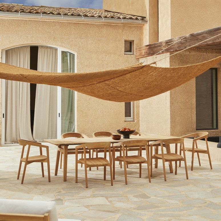 Antioni - Tavolo da giardino in teak massello 8-10 persone