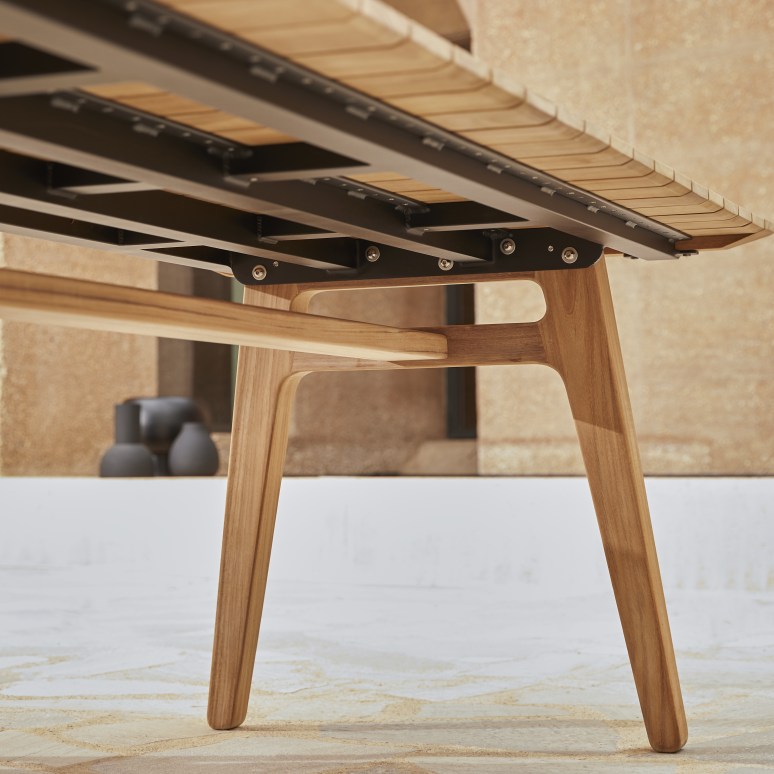 Antioni - Solid teak garden table for 8-10 people