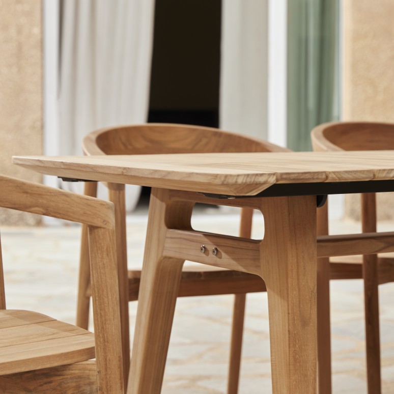 Antioni - Solid teak garden table for 8-10 people