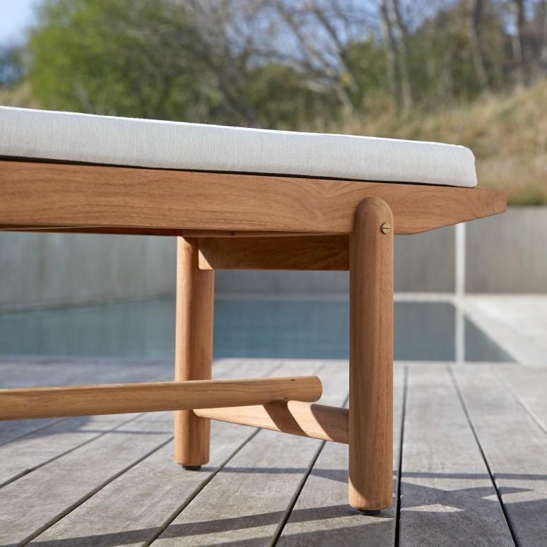 Fado - Outdoor Bank aus massivem Teak