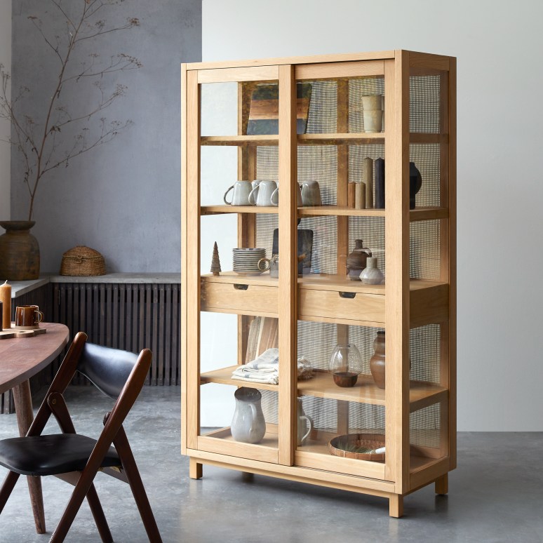 Adel - Solid oak storage cabinet