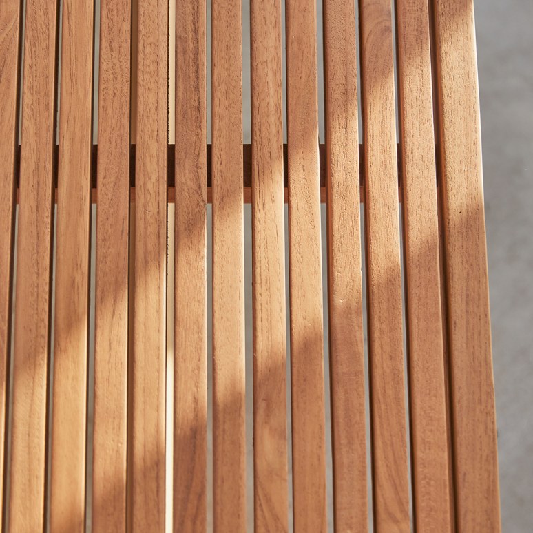 Fado - Massief teakhouten decoratief bankje