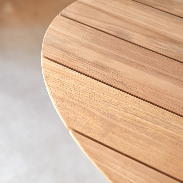 Paloma - Tavolo ovale in teak massello, 6 persone