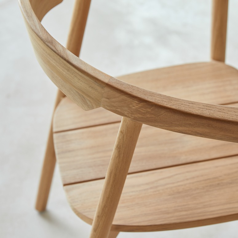 Francia - Stuhl aus Teak massiv