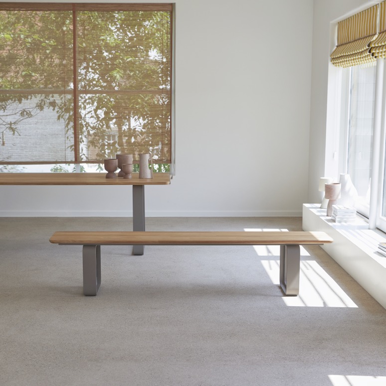 Harper - Bank aus Teak massiv und Aluminium