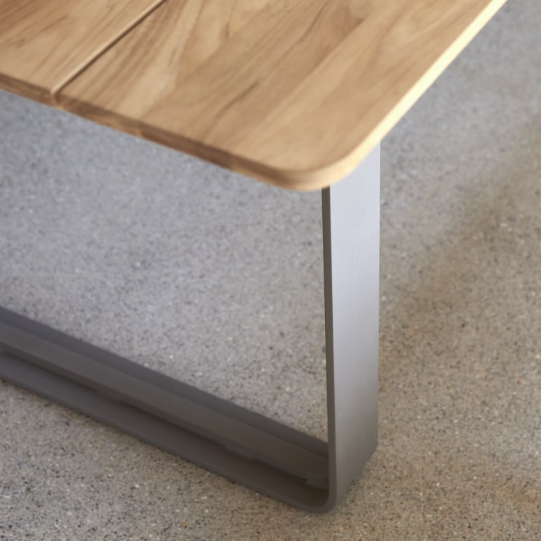 Harper - Bank aus Teak massiv und Aluminium