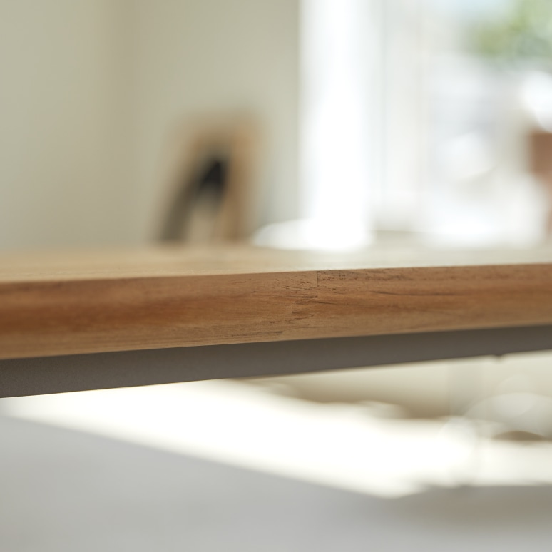 Harper - Bench in solid teak and aluminium