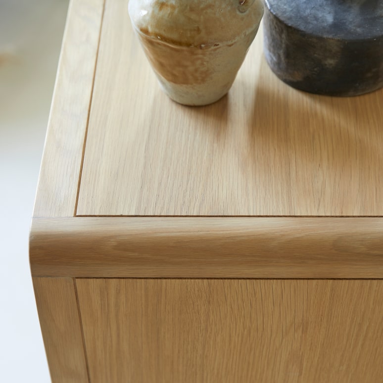 Come - Cómoda de roble macizo y rejilla