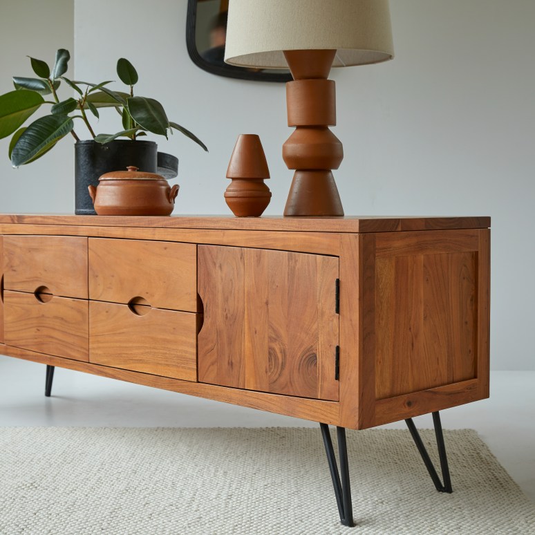 Bonnie - TV-Schrank aus massiver Akazie 180 cm