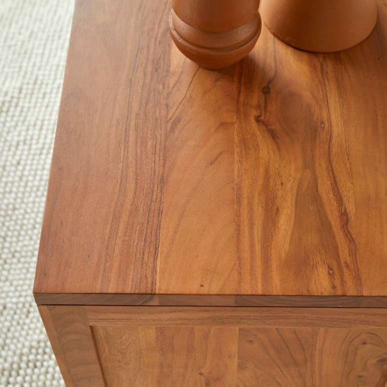 Bonnie - Mobile TV in legno di acacia massello 180 cm