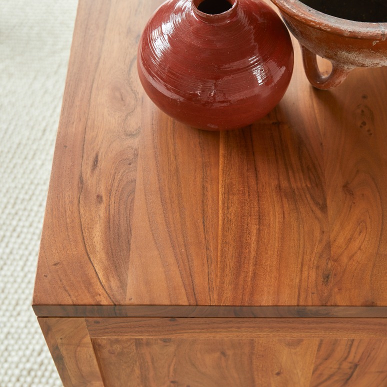 Bonnie - Mobile TV in legno di acacia massello 150 cm