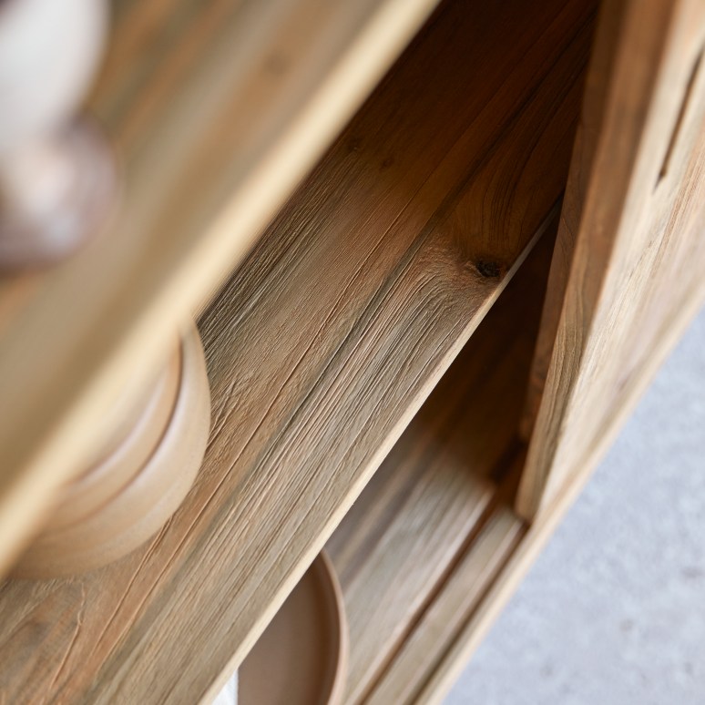 Elias - Sideboard in recycled solid teak, 130 cm