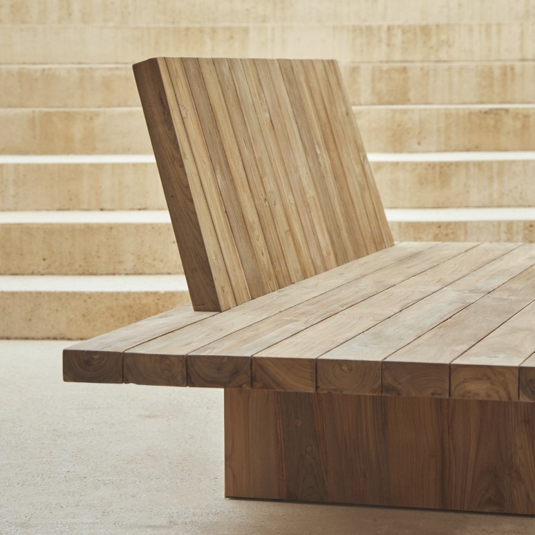 Joaquin - Tuinbank van gerecycled massief teak